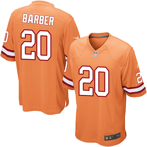 Men's Limited Ronde Barber Nike Jersey Orange Alternate - #20 NFL Tampa Bay Buccaneers